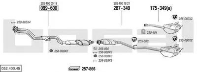 Система выпуска ОГ BOSAL купить