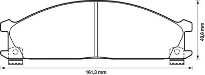 Комплект тормозных колодок, дисковый тормоз JURID купить