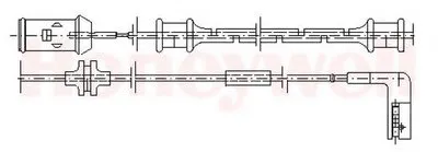 Сигнализатор, износ тормозных колодок JURID купить