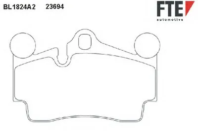 Комплект тормозных колодок, дисковый тормоз FTE купить