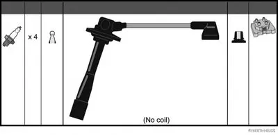Комплект проводов зажигания HERTH+BUSS JAKOPARTS купить