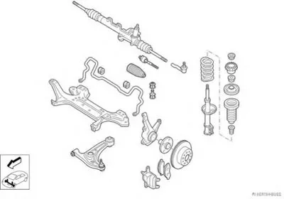 Рулевое управление; Подвеска колеса HERTH+BUSS JAKOPARTS купить