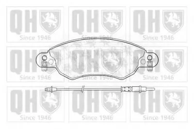 Комплект тормозных колодок, дисковый тормоз QUINTON HAZELL купить
