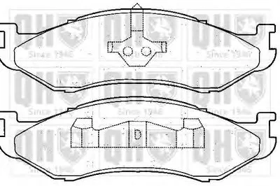 Комплект тормозных колодок, дисковый тормоз QUINTON HAZELL купить