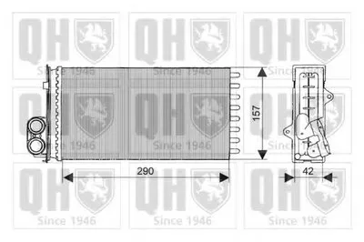 Теплообменник, отопление салона QUINTON HAZELL купить