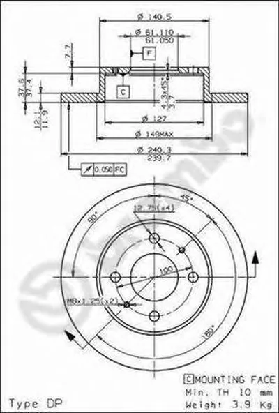 Тормозной диск AP купить