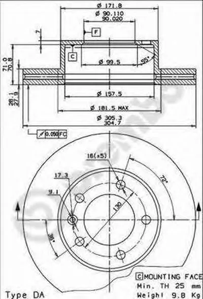 Тормозной диск AP купить