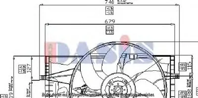 Вентилятор, охлаждение двигателя AKS DASIS купить