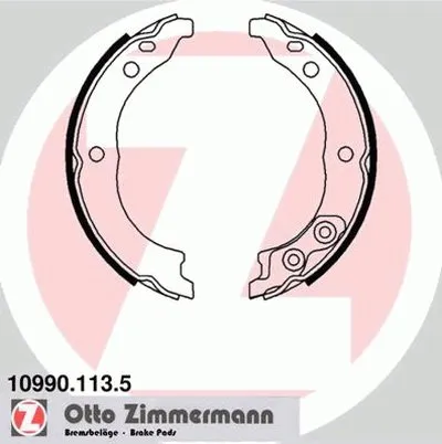 Комплект тормозных колодок, стояночная тормозная система ZIMMERMANN купить