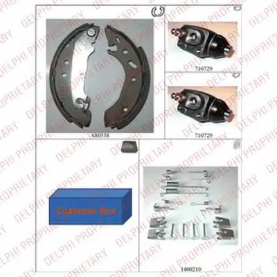 Комплект тормозных колодок DELPHI купить