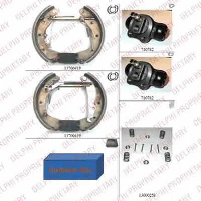 Комплект тормозных колодок DELPHI купить