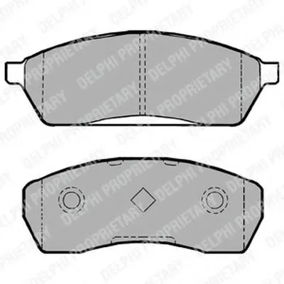 Комплект тормозных колодок, дисковый тормоз DELPHI купить