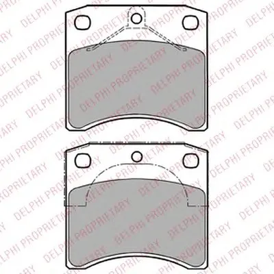 Комплект тормозных колодок, дисковый тормоз DELPHI купить