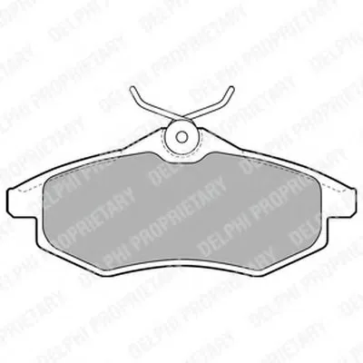 Комплект тормозных колодок, дисковый тормоз DELPHI купить