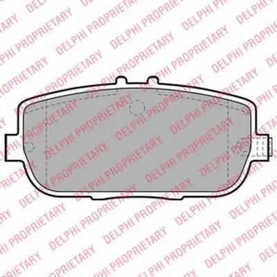 Комплект тормозных колодок, дисковый тормоз DELPHI купить