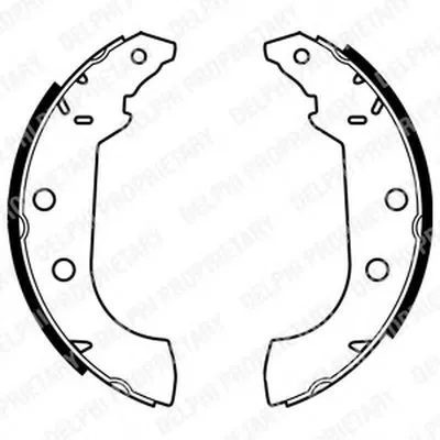 Комплект тормозных колодок DELPHI купить