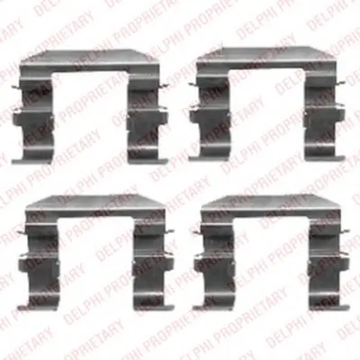 Комплектующие, колодки дискового тормоза DELPHI купить