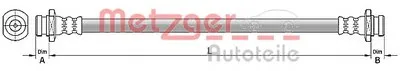 Тормозной шланг METZGER купить