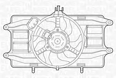 Вентилятор, охлаждение двигателя MAGNETI MARELLI купить