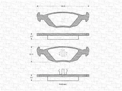 Комплект тормозных колодок, дисковый тормоз MAGNETI MARELLI купить