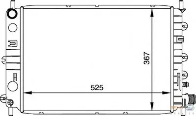 Радиатор, охлаждение двигателя BEHR HELLA SERVICE купить