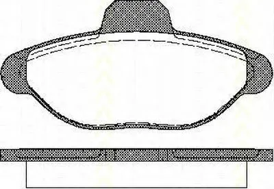 Комплект тормозных колодок, дисковый тормоз TRISCAN купить