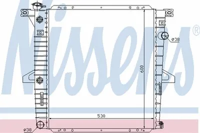 Радиатор, охлаждение двигателя NISSENS купить