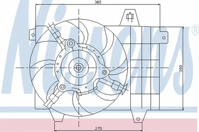 Вентилятор, охлаждение двигателя NISSENS купить