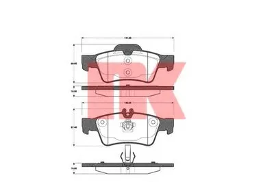 Комплект тормозных колодок, дисковый тормоз NK купить