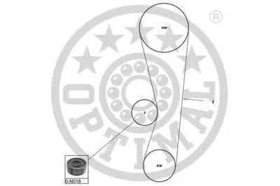 Комплект ремня ГРМ OPTIMAL купить