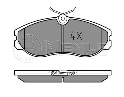 Комплект тормозных колодок, дисковый тормоз MEYLE купить