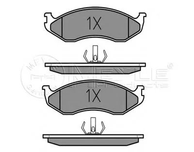 Комплект тормозных колодок, дисковый тормоз MEYLE купить