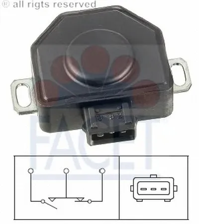 Датчик, положение дроссельной заслонки FACET купить