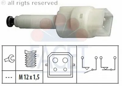 Выключатель фонаря сигнала торможения FACET купить