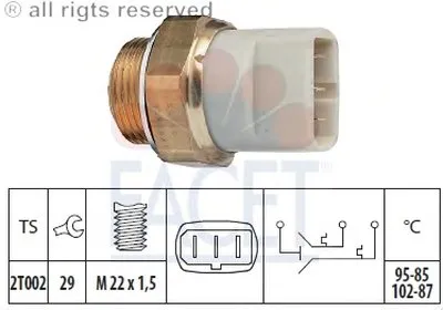 Термовыключатель, вентилятор радиатора FACET купить