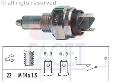 Выключатель, фара заднего хода FACET купить
