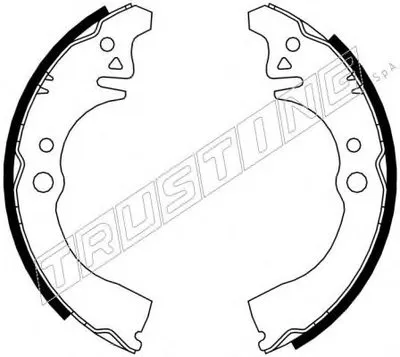 Комплект тормозных колодок TRUSTING купить