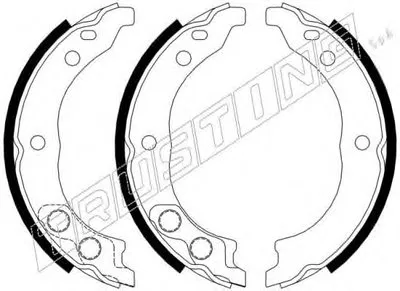 Комплект тормозных колодок, стояночная тормозная система TRUSTING купить