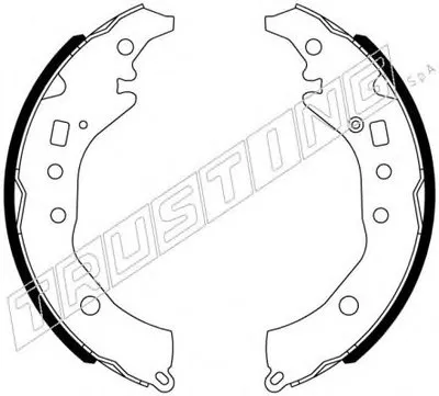Комплект тормозных колодок TRUSTING купить