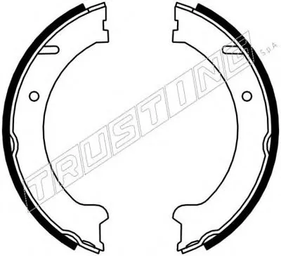 Комплект тормозных колодок, стояночная тормозная система TRUSTING купить