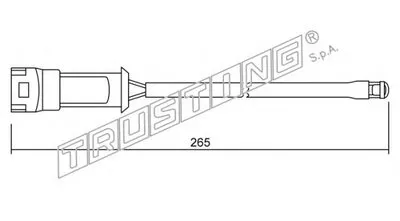 Сигнализатор, износ тормозных колодок TRUSTING купить