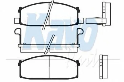Комплект тормозных колодок, дисковый тормоз MK KASHIYAMA KAVO PARTS купить