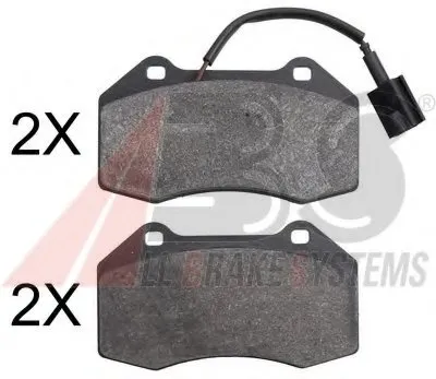 Комплект тормозных колодок, дисковый тормоз A.B.S. купить