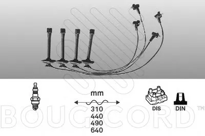 Комплект проводов зажигания BOUGICORD купить