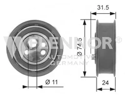 Натяжной ролик, ремень ГРМ FLENNOR купить