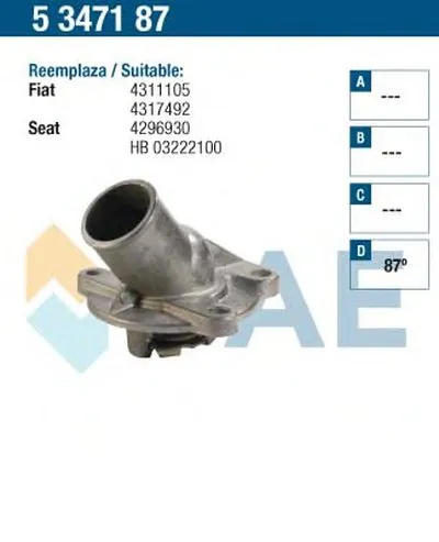 Термостат, охлаждающая жидкость FAE купить