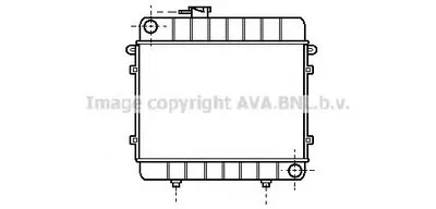 Радиатор, охлаждение двигателя AVA QUALITY COOLING купить