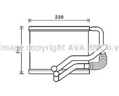 Теплообменник, отопление салона AVA QUALITY COOLING купить
