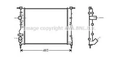 Радиатор, охлаждение двигателя AVA QUALITY COOLING купить