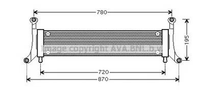 Радиатор, охлаждение двигателя AVA QUALITY COOLING купить